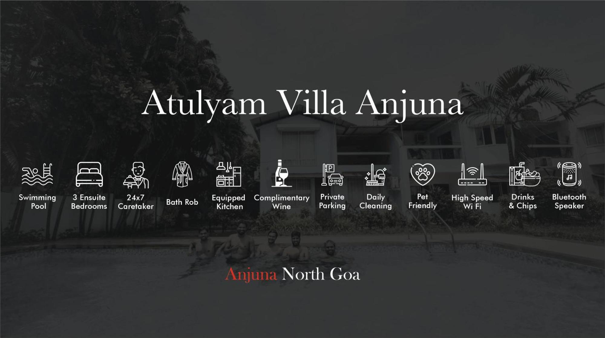 Atulyam Villa- Anjuna Esterno foto